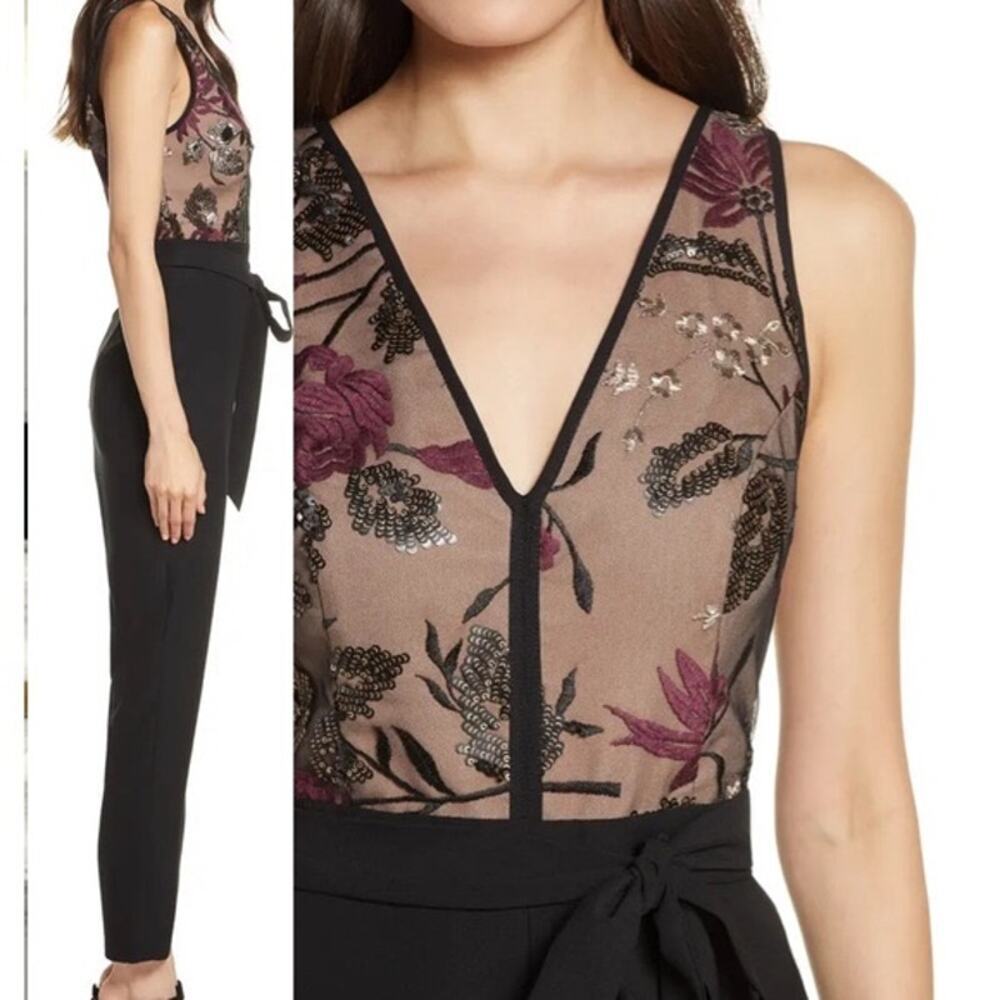 Floral Embroidered Jumpsuit HARLYN size medium - Picture 9 of 10